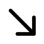 Arrow Right Down SVG Icon